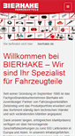Mobile Screenshot of bierhake.de